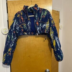 Shane Justin Multicolor Abstract Jacket